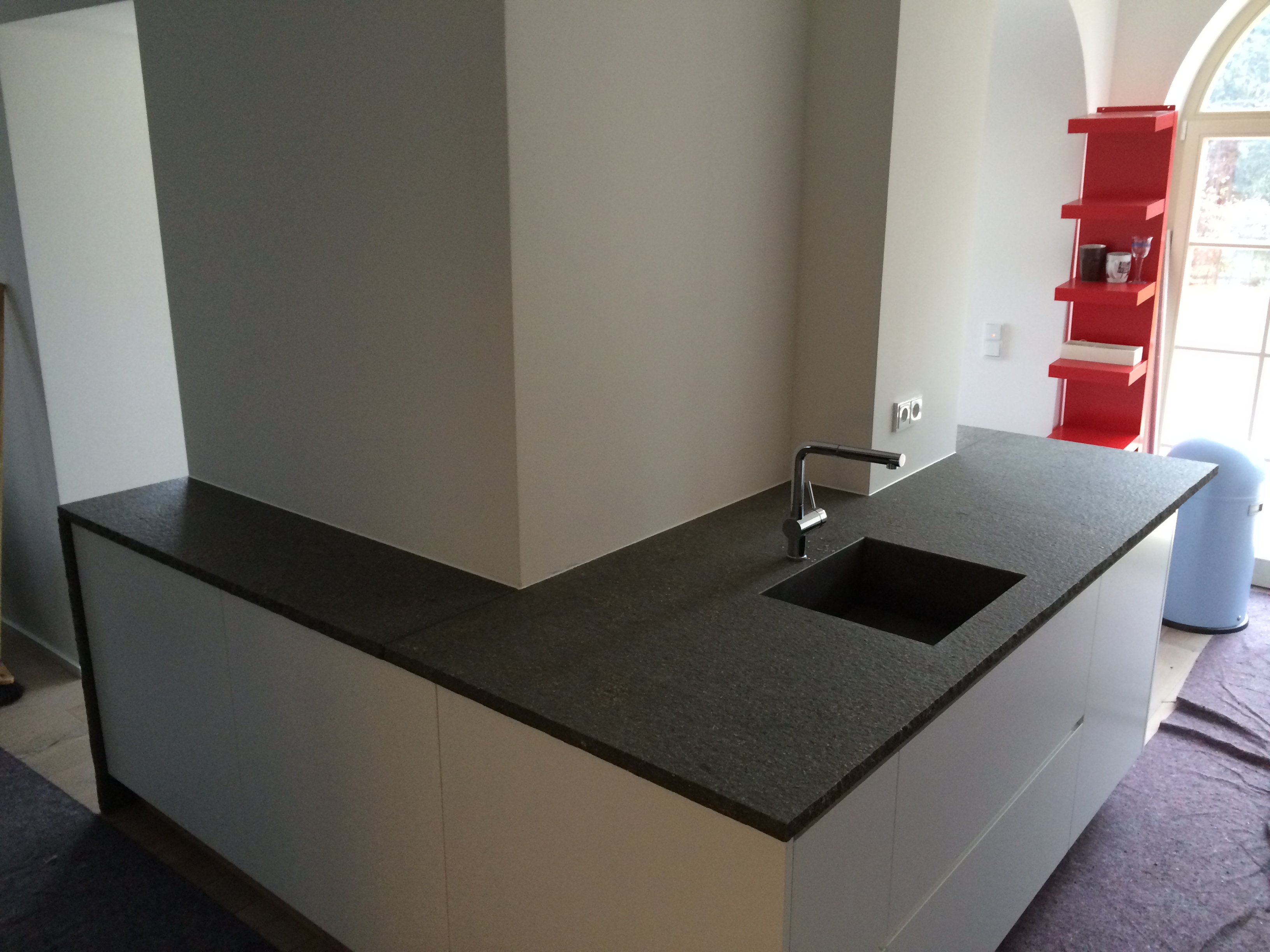 Arbeitsplatte und Küchenplatte aus Porphyr