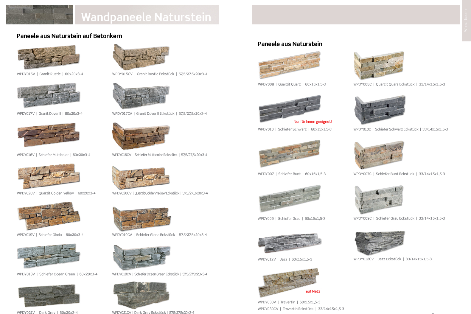 Wandverkleidung Aussenbereich