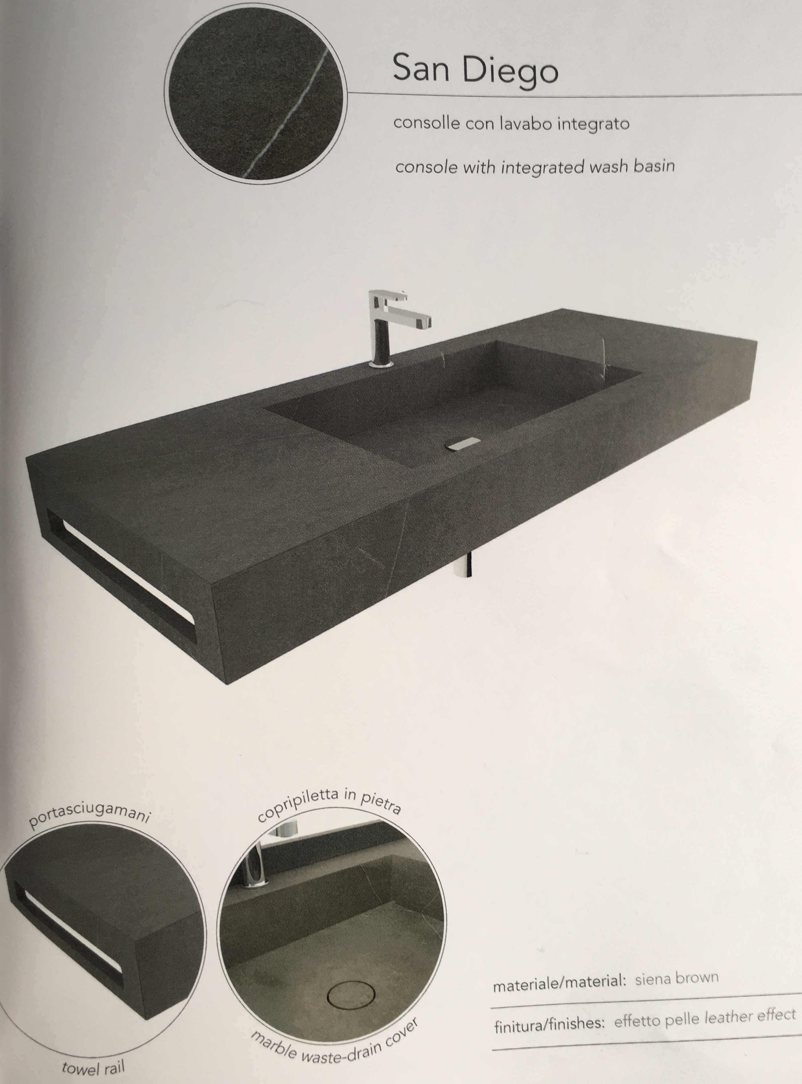 Waschtischplatte aus Naturstein