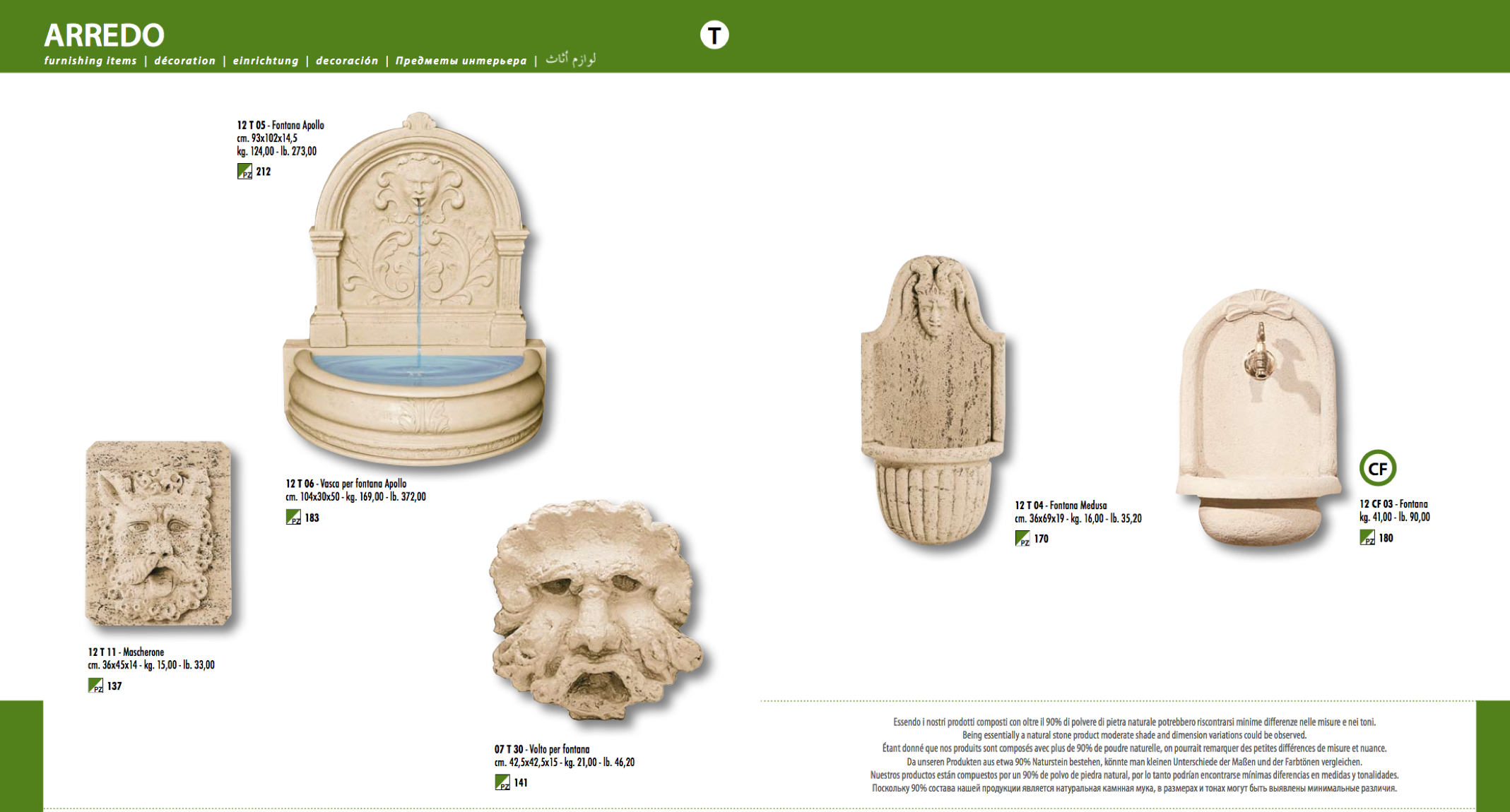 Brunnen und Tröge aus Kunststein