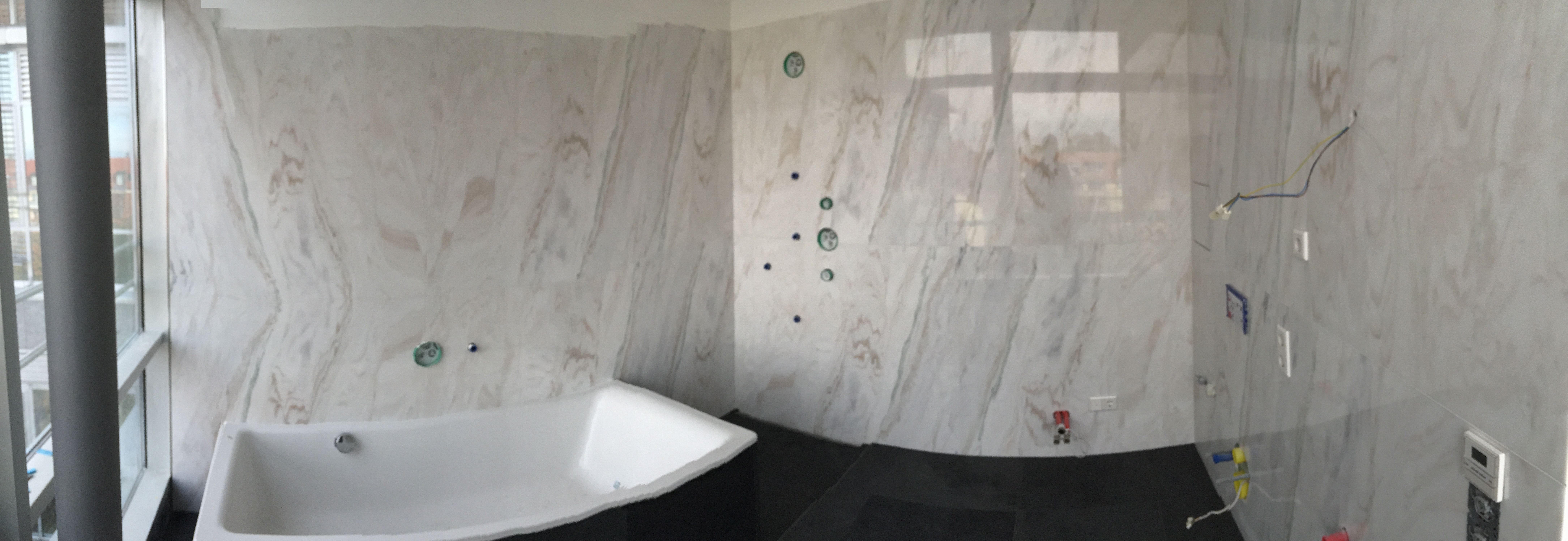 Göflaner Marmor Gold und Silber