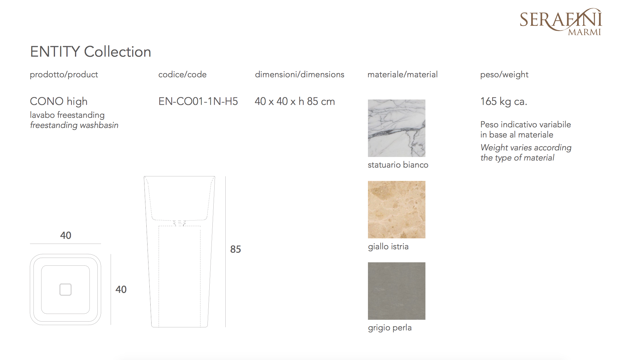 Waschbecken Cono Large