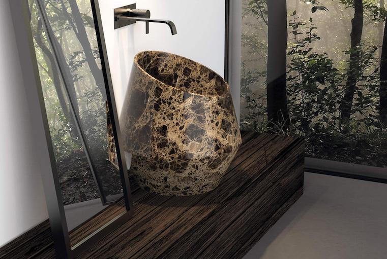 Massivbecken aus Emperador Dark Massivbecken aus Emperador Dark