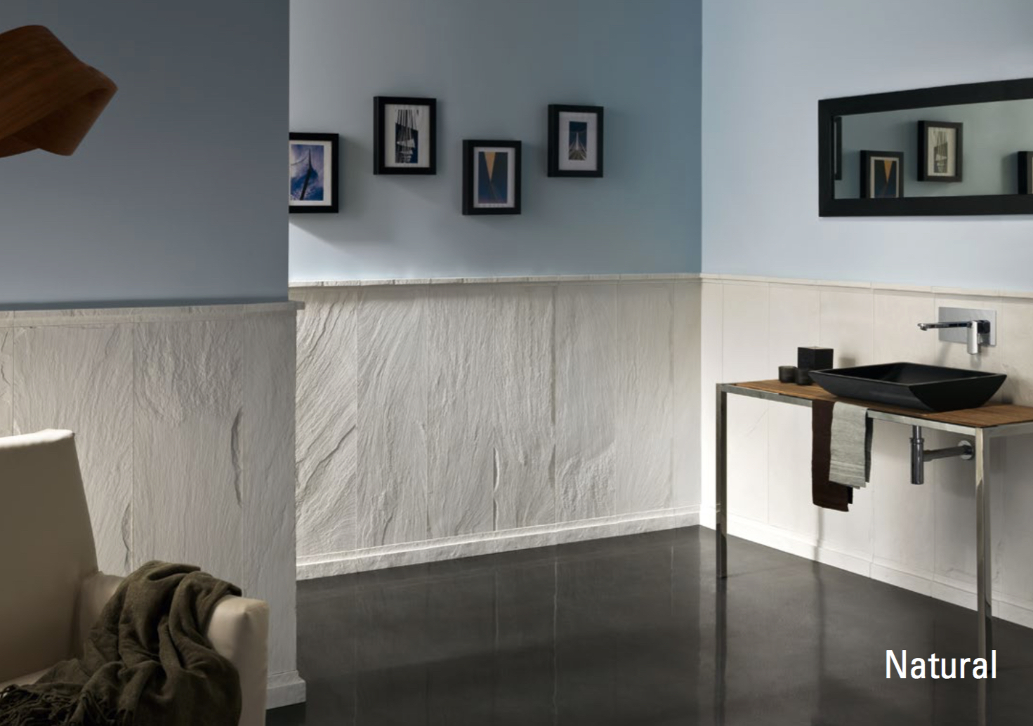 Wandverkleidung aus Kunststein