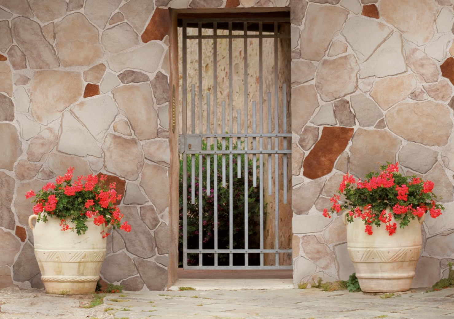 Wandverkleidung aus Kunststein