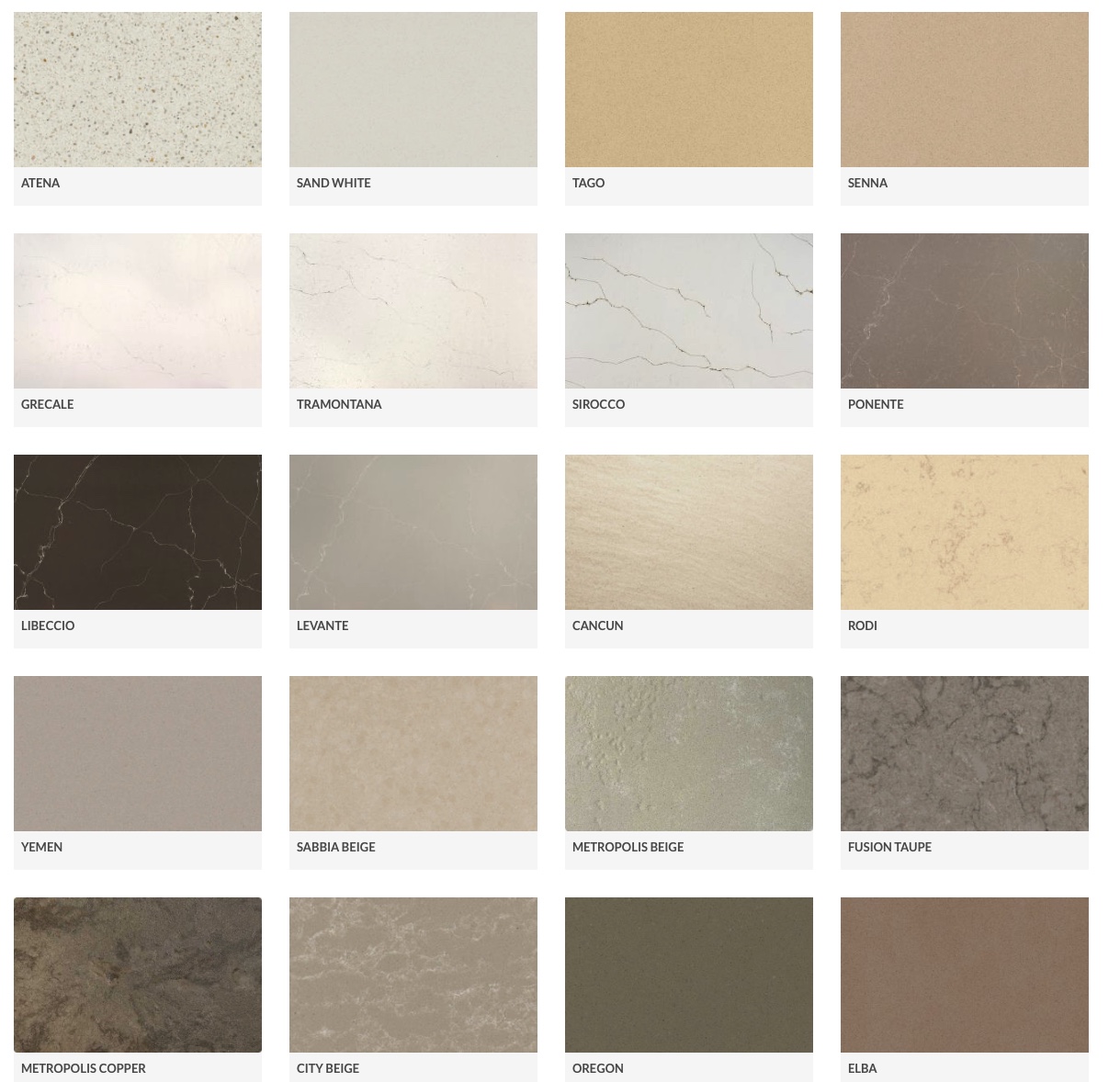 Arbeitsplatte aus Quarz von Italien