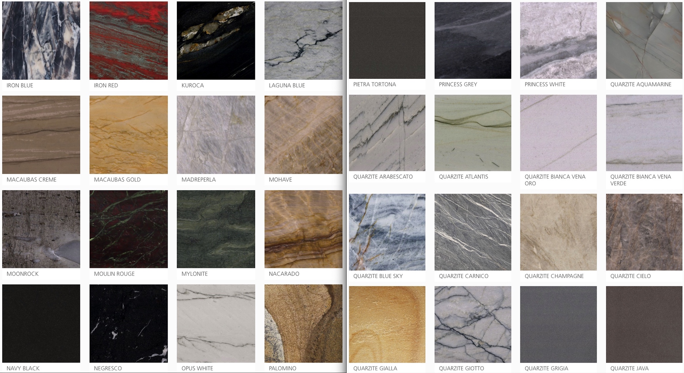 Arbeitsplatten aus Quarzit