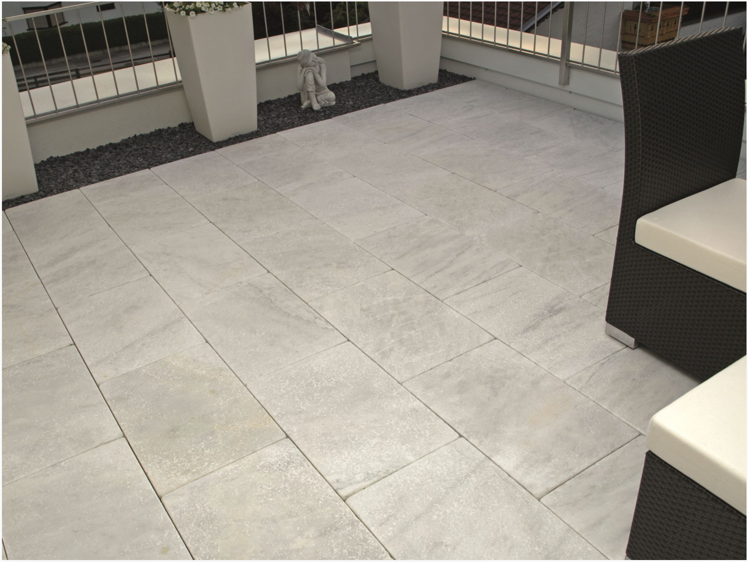 Marmor Weiß Frostbeständig