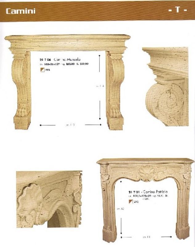 Kamin aus Naturstein