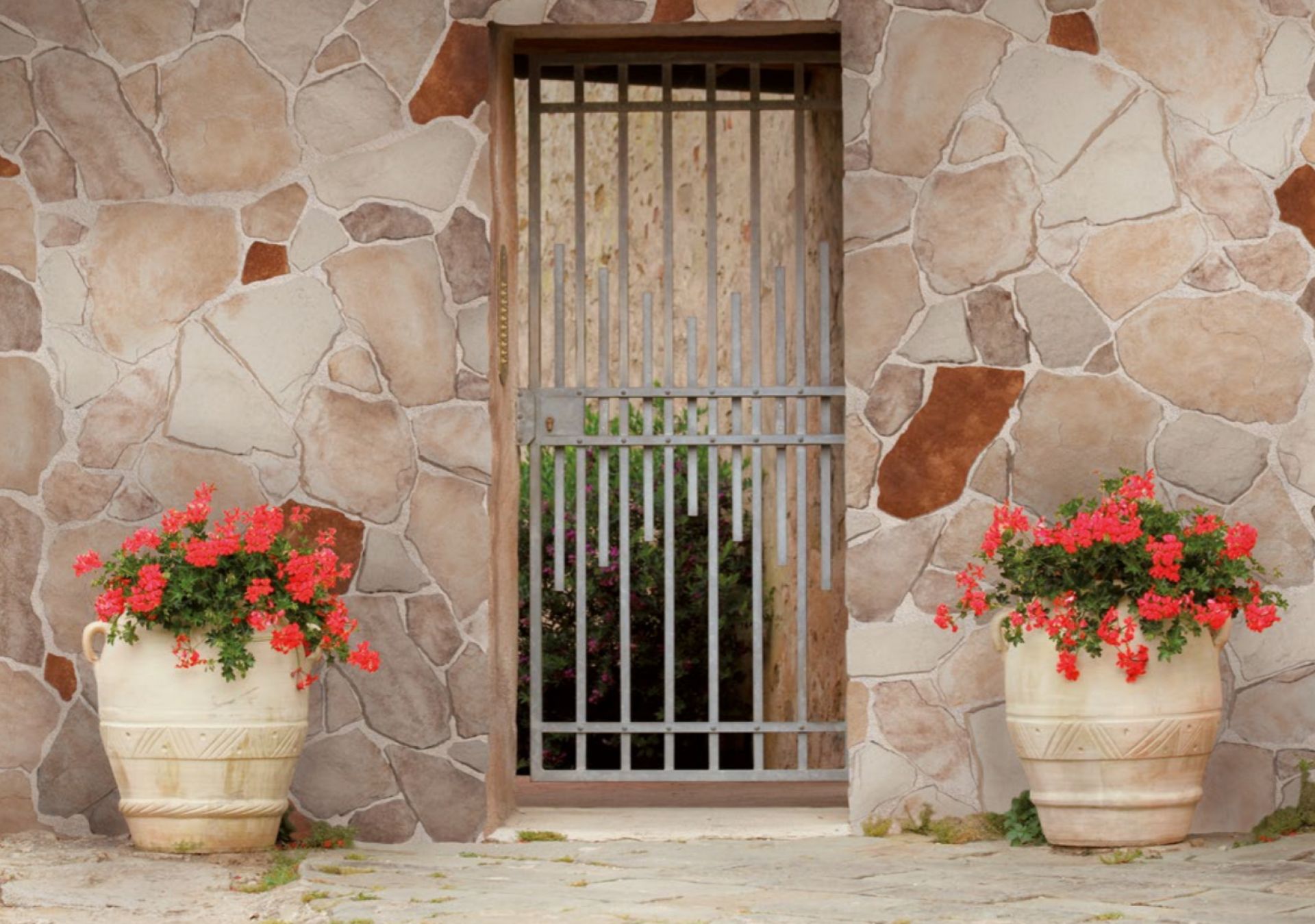 Wandverkleidung aus Kunststein