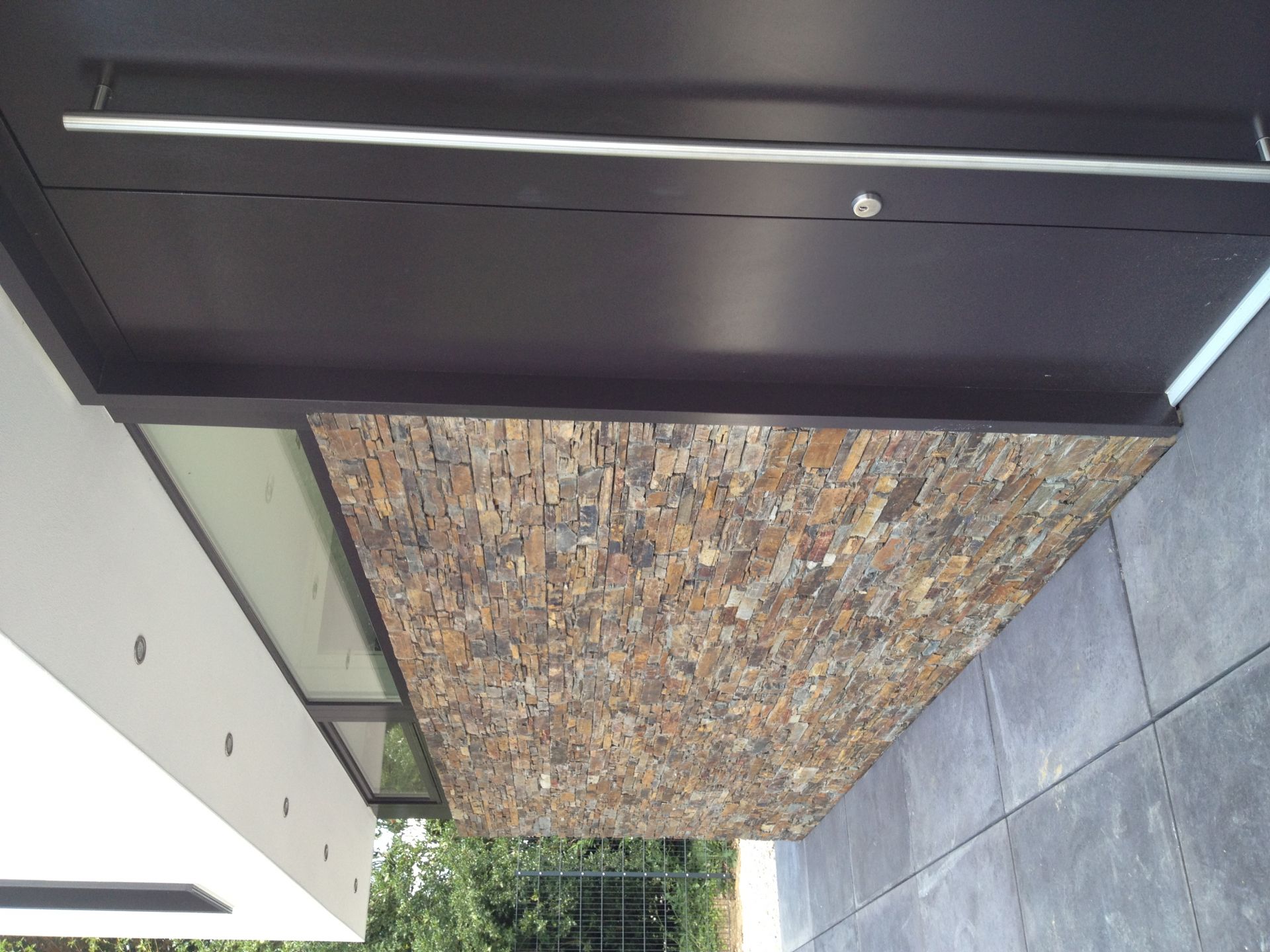 Wandverkleidung Schiefer Farbe Grau Material Schiefer